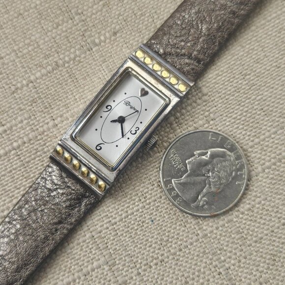 Brighton Ladies Wristwatch OSAKA Gray Metalic Leather Strap Quartz Analog Watch main image 10